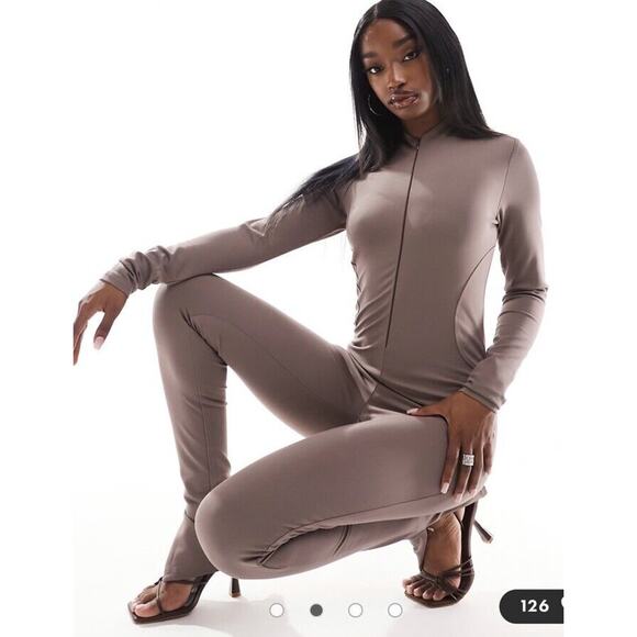 ASOS Pants - Simmi London Jumpsuit Sz 6 Bodycon Sexy Unitard Gym Workout Sporty Athletic New